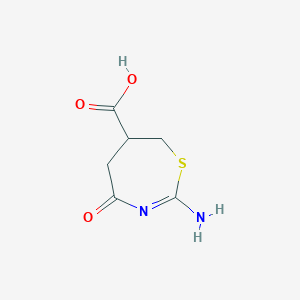 2-Amino-4-oxo-4,5,6,7-tetrahydro-1,3-thiazepine-6-carboxylic acid