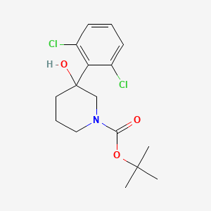 tert-Butyl 3-(2,6-dichlorophenyl)-3-hydroxy-1-piperidinecarboxylate
