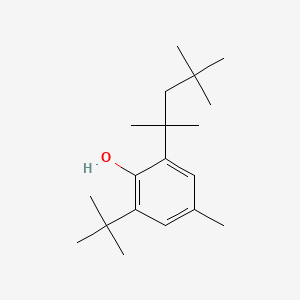 molecular formula C19H32O B14682769 2-tert-Butyl-6-tert-octyl-p-cresol CAS No. 34729-62-9