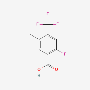 molecular formula C9H6F4O2 B1468280 2-氟-5-甲基-4-(三氟甲基)苯甲酸 CAS No. 1323955-61-8