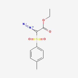 2-Diazonio-1-ethoxy-2-(4-methylbenzene-1-sulfonyl)ethen-1-olate