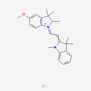 1H-Indolium, 1-[(1,3-dihydro-1,3,3-trimethyl-2H-indol-2-ylidene)ethylidene]-2,3-dihydro-5-methoxy-2,3,3-trimethyl-, chloride