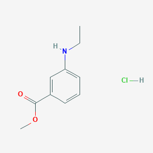 molecular formula C10H14ClNO2 B1468281 Methyl 3-(ethylamino)benzoate hydrochloride CAS No. 1211508-23-4