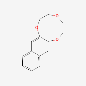 molecular formula C14H14O3 B14682815 2,3,5,6-Tetrahydronaphtho[2,3-b][1,4,7]trioxonine CAS No. 36307-54-7