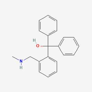 molecular formula C21H21NO B14682850 {2-[(Methylamino)methyl]phenyl}(diphenyl)methanol CAS No. 28504-92-9