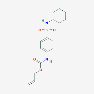 Prop-2-en-1-yl [4-(cyclohexylsulfamoyl)phenyl]carbamate