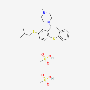 methanesulfonic acid;1-methyl-4-[3-(2-methylpropylsulfanyl)-5,6-dihydrobenzo[b][1]benzothiepin-5-yl]piperazine