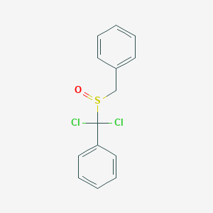 molecular formula C14H12Cl2OS B14682909 [Dichloro(phenyl)methyl]sulfinylmethylbenzene CAS No. 30505-98-7