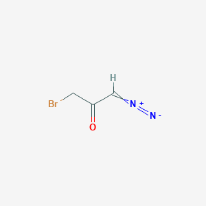 molecular formula C3H3BrN2O B14682913 3-Bromo-1-diazonioprop-1-en-2-olate CAS No. 39755-31-2