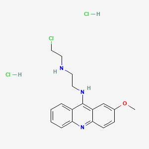 1,2-Ethanediamine, N-(2-chloroethyl)-N'-(2-methoxy-9-acridinyl)-, dihydrochloride