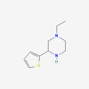 molecular formula C10H16N2S B1468295 1-Ethyl-3-(2-thienyl)piperazine CAS No. 1248908-16-8