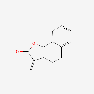 molecular formula C13H12O2 B14682956 3-Methylidene-3a,4,5,9b-tetrahydronaphtho[1,2-b]furan-2(3h)-one CAS No. 35630-44-5