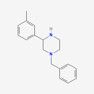 molecular formula C18H22N2 B1468296 1-苄基-3-(3-甲基苯基)哌嗪 CAS No. 1248907-37-0
