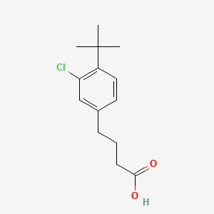 Benzenebutanoic acid, 3-chloro-4-(1,1-dimethylethyl)-