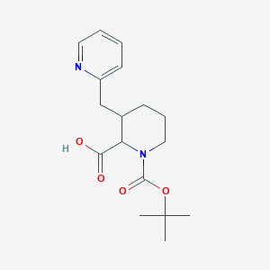 1-(tert-Butoxycarbonyl)-3-(2-pyridinylmethyl)-2-piperidinecarboxylic acid