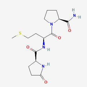 5-Oxo-L-prolyl-L-methionyl-L-prolinamide