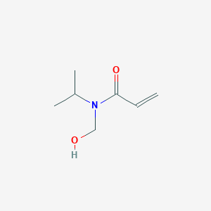 molecular formula C7H13NO2 B14683020 N-(Hydroxymethyl)-N-(propan-2-yl)prop-2-enamide CAS No. 33918-19-3