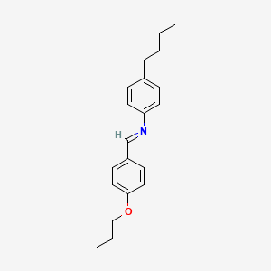 molecular formula C20H25NO B14683071 N-(4-Propoxybenzylidene)-4-butylaniline CAS No. 30298-88-5