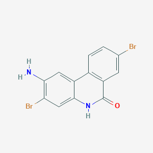 2-Amino-3,8-dibromophenanthridin-6(5h)-one