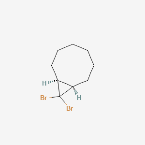 molecular formula C9H14Br2 B14683085 Bicyclo[6.1.0]nonane, 9,9-dibromo-, cis- CAS No. 32644-18-1