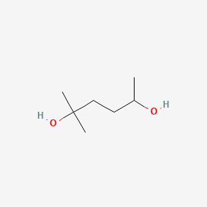 molecular formula C7H16O2 B14683088 2-Methylhexane-2,5-diol CAS No. 29044-06-2