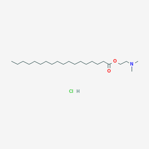 molecular formula C22H46ClNO2 B14683092 2-(Dimethylamino)ethyl octadecanoate;hydrochloride CAS No. 37839-75-1