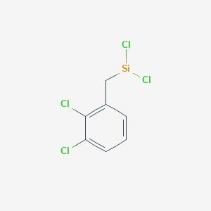 molecular formula C7H5Cl4Si B14683094 Dichloro[(2,3-dichlorophenyl)methyl]silyl CAS No. 29472-00-2