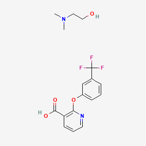 2-(3'-Trifluoromethyl) phenoxy nicotinate de dimethylaminoethanol [French]