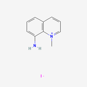 molecular formula C10H11IN2 B14683115 1-Methyl-8-aminoquinolinium iodide CAS No. 32907-28-1