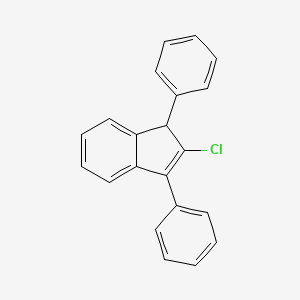 molecular formula C21H15Cl B14683125 2-Chloro-1,3-diphenyl-1H-indene CAS No. 33027-38-2