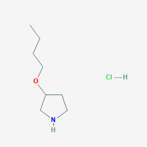 molecular formula C8H18ClNO B1468313 3-Butoxypyrrolidine hydrochloride CAS No. 1211507-20-8