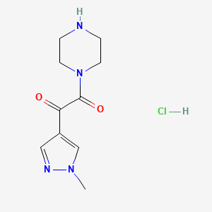1-(1-Methyl-1H-pyrazol-4-yl)-2-(1-piperazinyl)-1,2-ethanedione hydrochloride