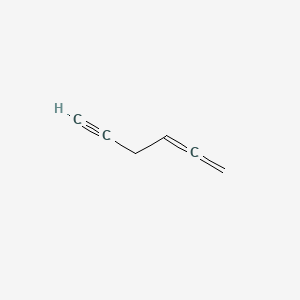 molecular formula C6H6 B14683143 1,2-Hexadiene-5-yne CAS No. 33142-15-3