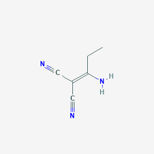 Propanedinitrile, (1-aminopropylidene)-