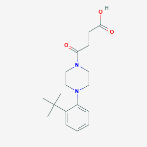 molecular formula C18H26N2O3 B1468317 4-(4-(2-Tert-butylphenyl)piperazin-1-yl)-4-oxobutanoic acid CAS No. 1252656-11-3
