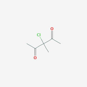 molecular formula C6H9ClO2 B14683177 3-Chloro-3-methylpentane-2,4-dione CAS No. 26074-25-9