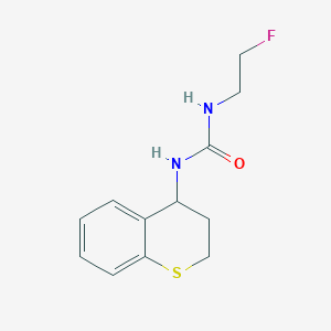 molecular formula C12H15FN2OS B14683197 1-(3,4-Dihydro-2h-thiochromen-4-yl)-3-(2-fluoroethyl)urea CAS No. 33021-87-3