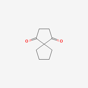 molecular formula C9H12O2 B14683200 Spiro[4.4]nonane-1,4-dione CAS No. 39984-91-3