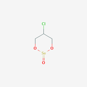 molecular formula C3H5ClO3Se B14683210 5-Chloro-1,3,2lambda~4~-dioxaselenan-2-one CAS No. 27528-16-1