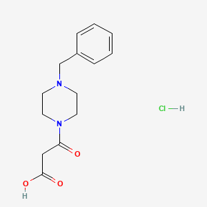 3-(4-Benzyl-1-piperazinyl)-3-oxopropanoic acid hydrochloride