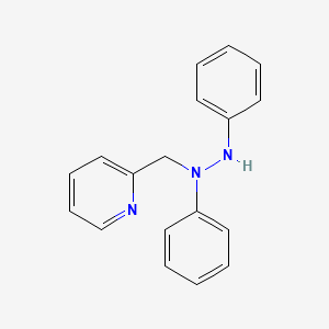 molecular formula C18H17N3 B14683240 1,2-Diphenyl-1-(pyridin-2-ylmethyl)hydrazine CAS No. 32812-35-4