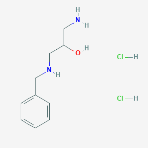 molecular formula C10H18Cl2N2O B1468338 1-Amino-3-(benzylamino)-2-propanol dihydrochloride CAS No. 1211507-56-0