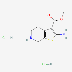 Methyl 2-amino-4,5,6,7-tetrahydrothieno[2,3-c]pyridine-3-carboxylate dihydrochloride