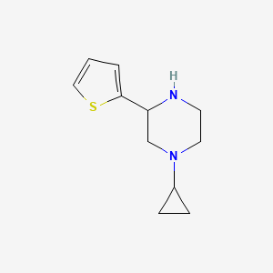molecular formula C11H16N2S B1468340 1-Cyclopropyl-3-(2-thienyl)piperazine CAS No. 1248908-05-5