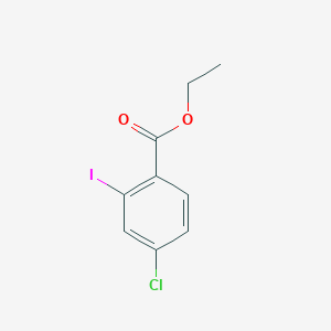 molecular formula C9H8ClIO2 B1468342 4-氯-2-碘苯甲酸乙酯 CAS No. 1020174-06-4