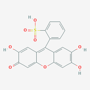 2-(2,6,7-Trihydroxy-3-oxo-3H-xanthen-9-YL)benzene-1-sulfonic acid