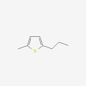 molecular formula C8H12S B14683469 2-Methyl-5-propylthiophene CAS No. 33933-73-2