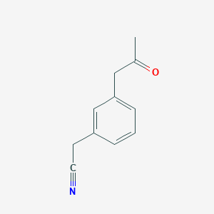 molecular formula C11H11NO B1468350 [3-(2-Oxopropyl)phenyl]acetonitrile CAS No. 1253582-49-8