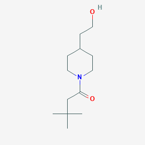 molecular formula C13H25NO2 B1468353 1-(4-(2-Hydroxyethyl)piperidin-1-yl)-3,3-dimethylbutan-1-one CAS No. 1300730-29-3