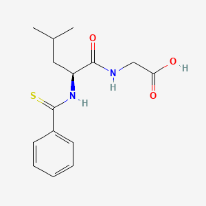 N-(Benzenecarbothioyl)-L-leucylglycine